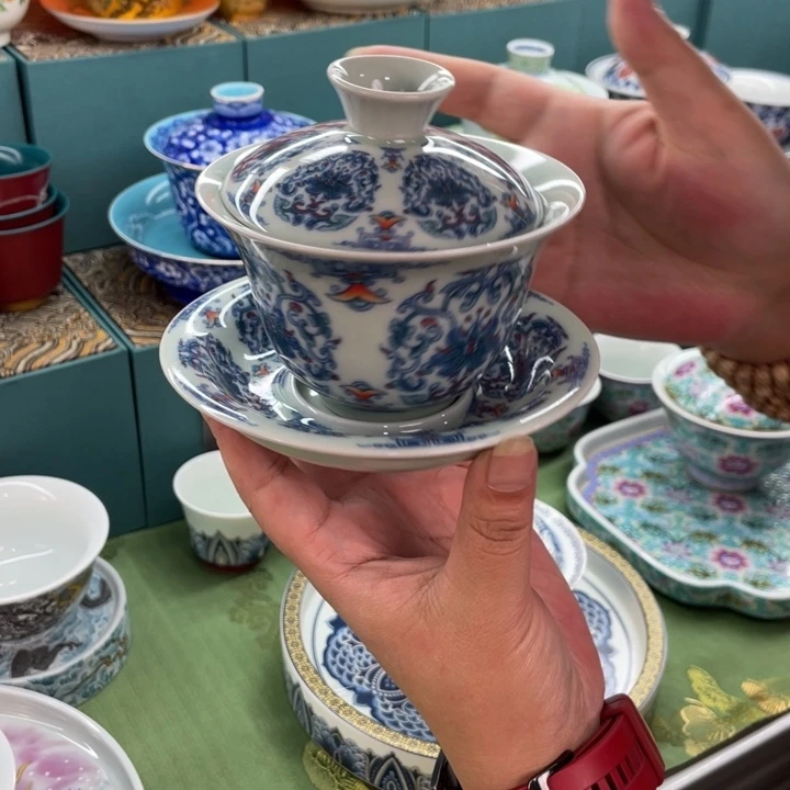 景德镇陶瓷盖碗茶具