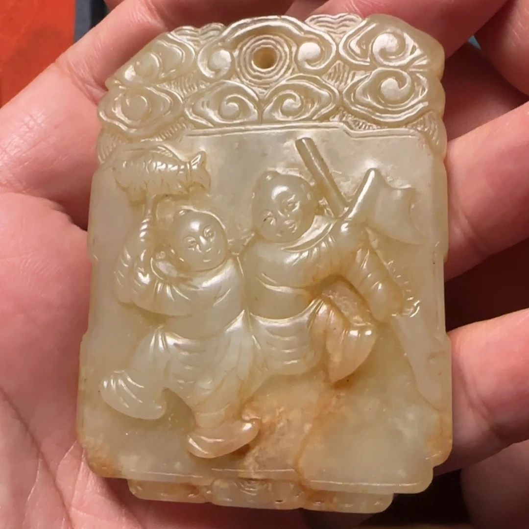 畅***康和田玉未镶嵌挂件