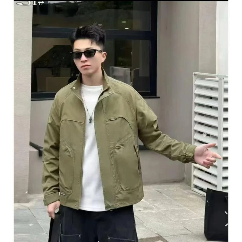 【玲妹妹】秋季新款男士夹克立领休闲时尚夹克外套#8131