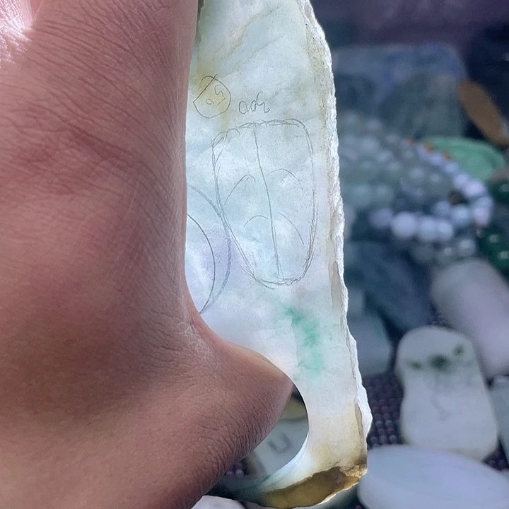 定制翡翠未镶嵌爱****叔翡翠