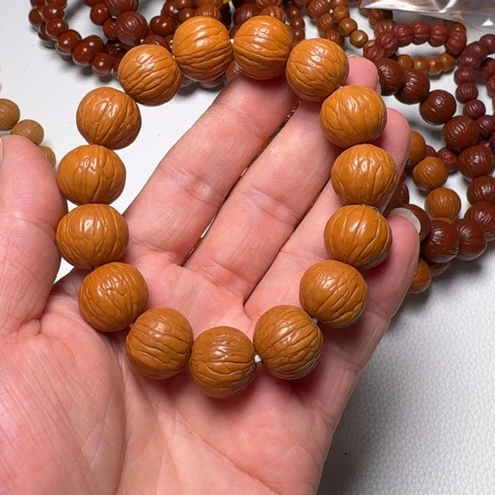 猴头核桃手串直*?聚宝盆