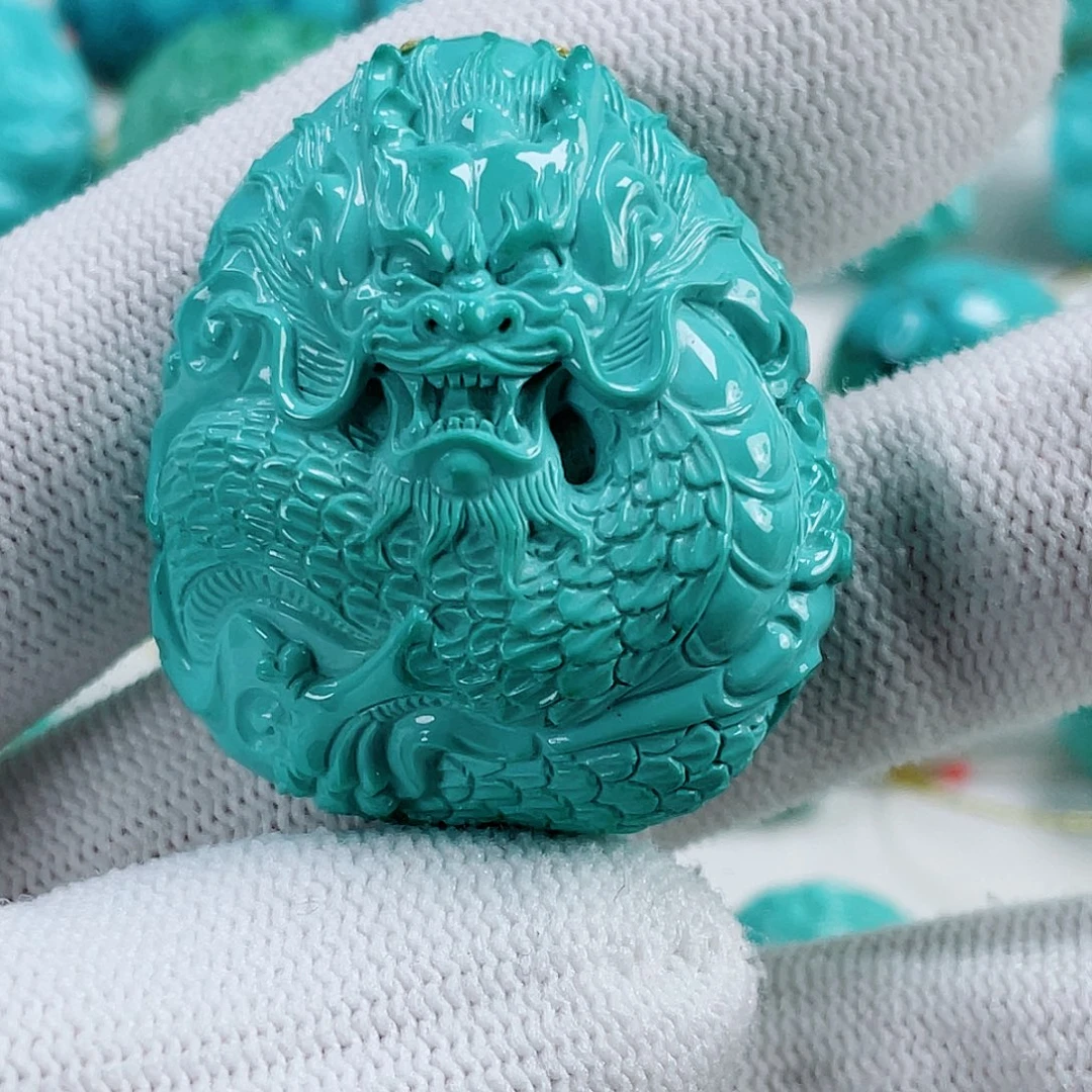 绿松石未镶嵌车挂