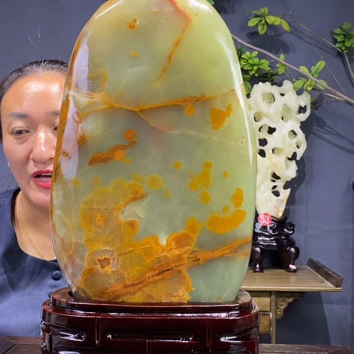 石材伊朗古青石摆件