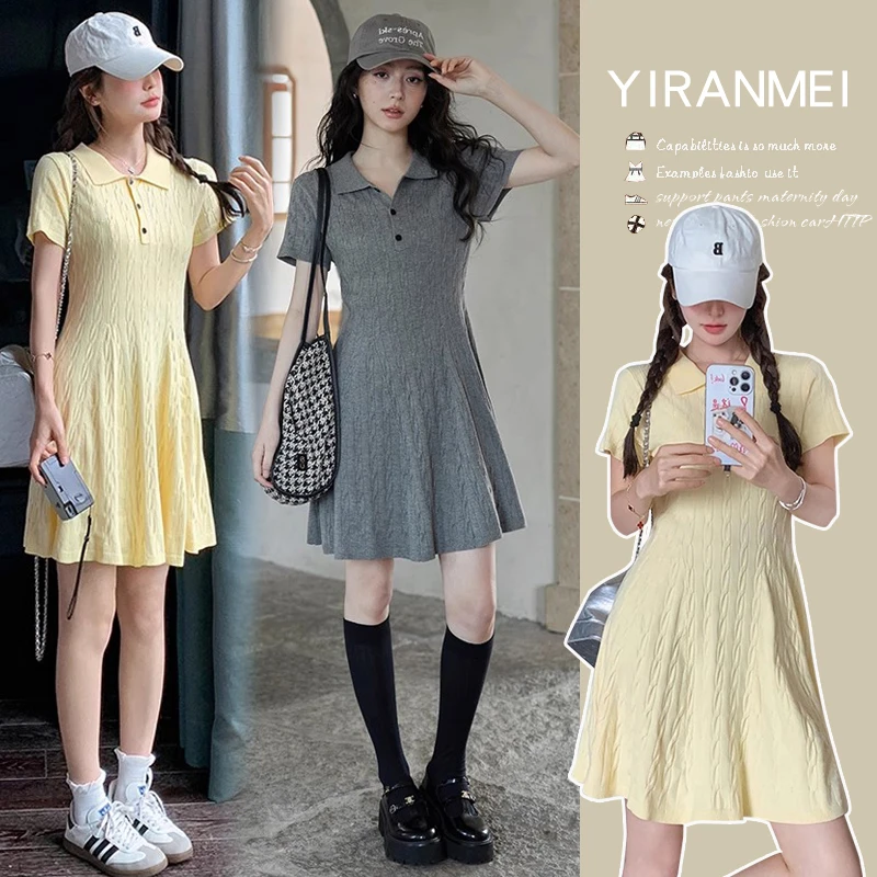 时尚孕妇装2025夏季新款韩版时尚重工刺绣麻花设计显瘦减龄连衣裙