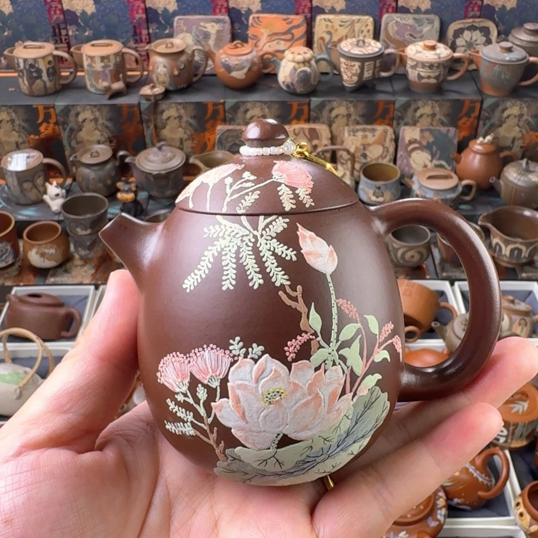 茶壶紫砂200cc原矿精工半手