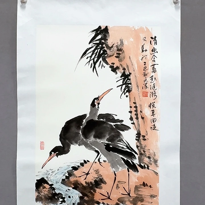 国画亲笔手绘放心去藏