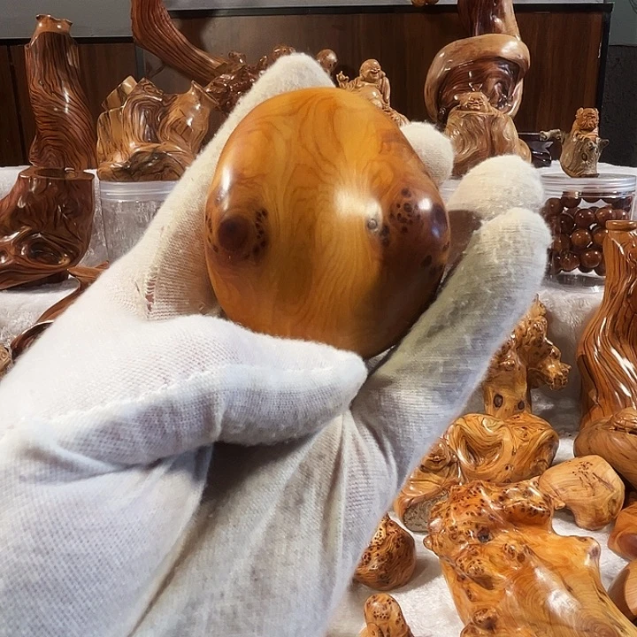 柏木太行崖柏瘤花把件