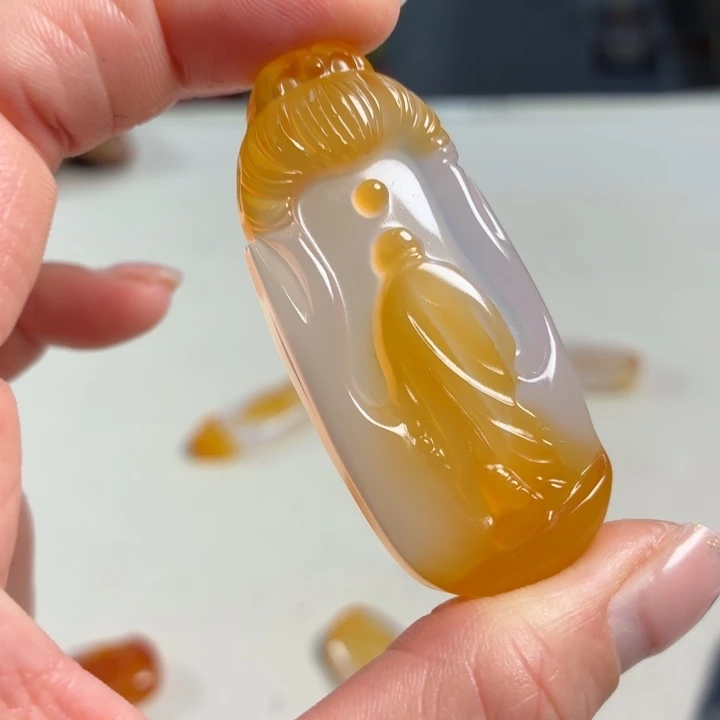 玛瑙/玉髓未镶嵌吊坠(不含链)