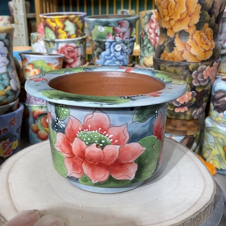 红陶景德镇艺术手绘作品