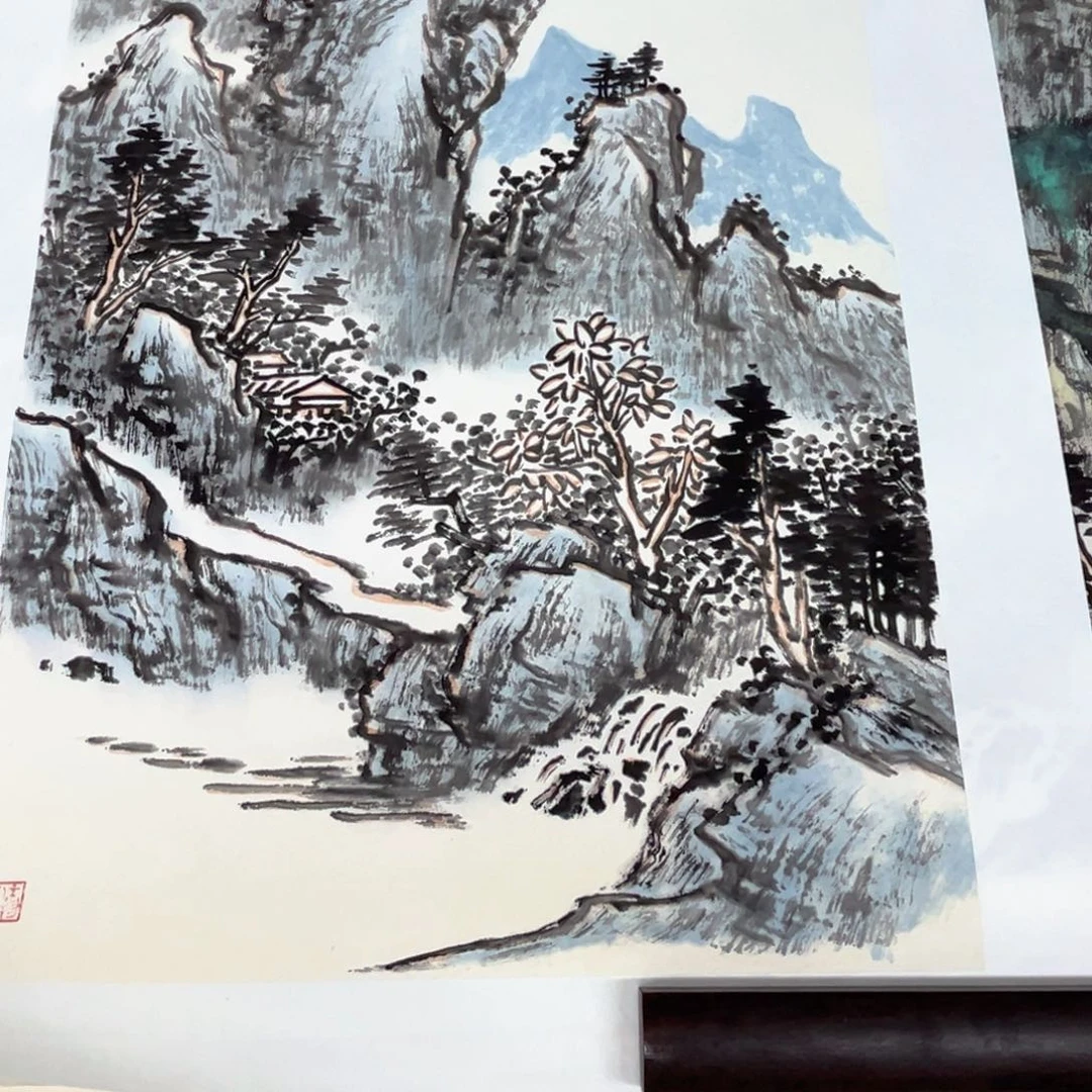 国画绘画作品多次参加68.45