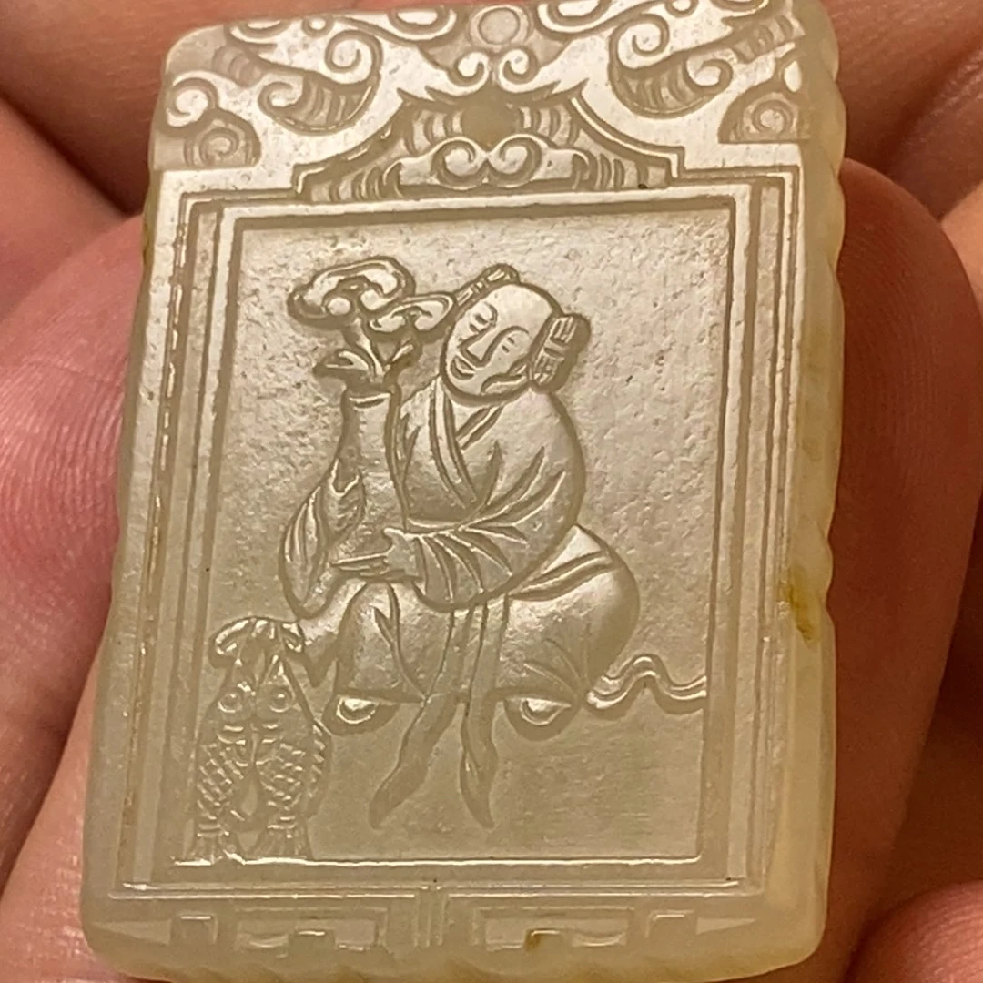 和田玉未镶嵌颈饰安****馆