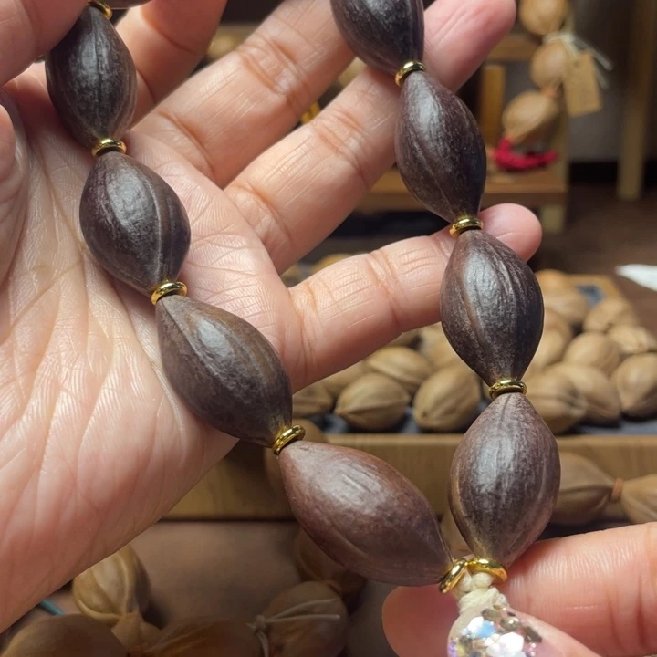 橄榄核手串/手链油核紫皮