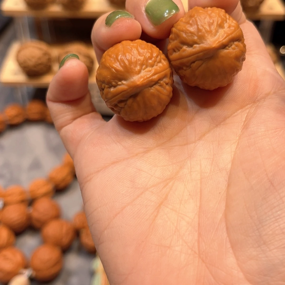 桃核把件小皮球手捻