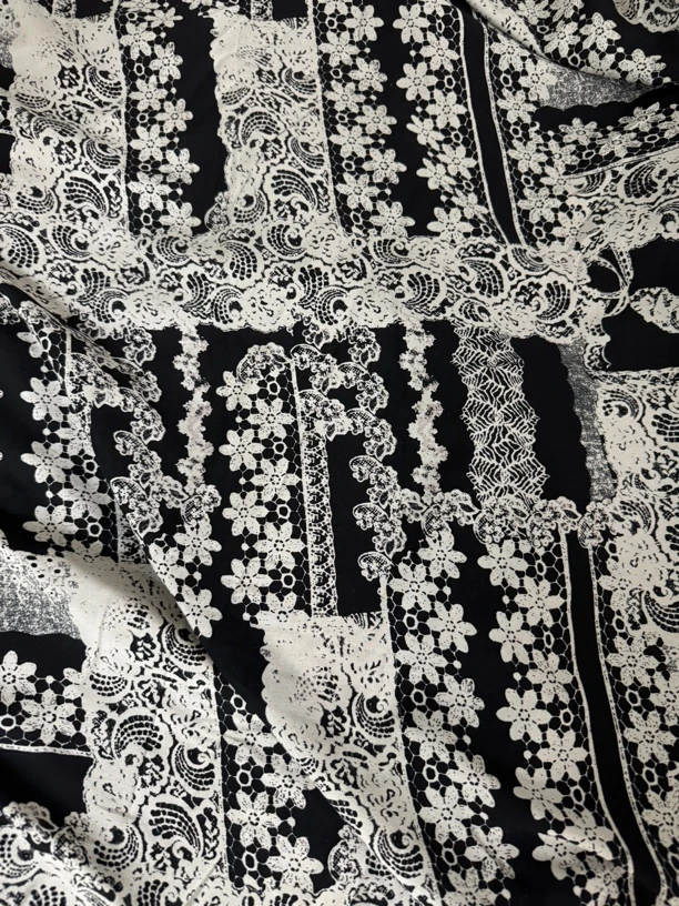 木源缎棉绸.蕾丝风格.春夏连衣裙旗袍面料凉快透气