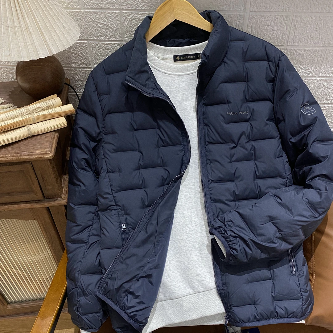 保罗彼得 专柜正品 秋冬新款男士轻薄羽绒服立领保暖WQED76791/92