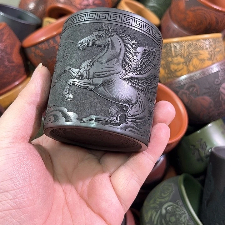 茶杯紫砂全手工紫砂主任杯