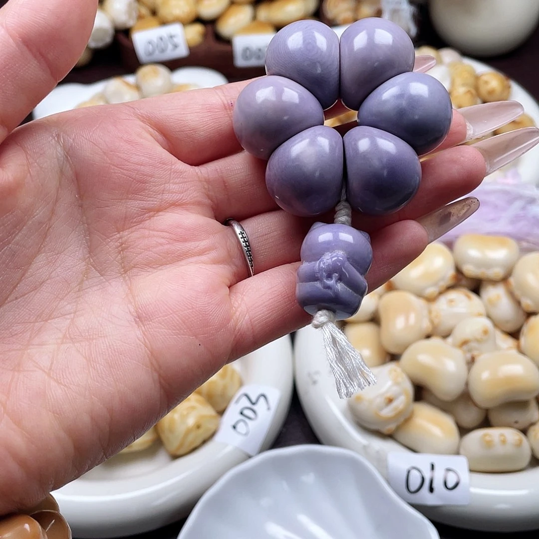 吊坠白玉菩提一***麻一串成品c