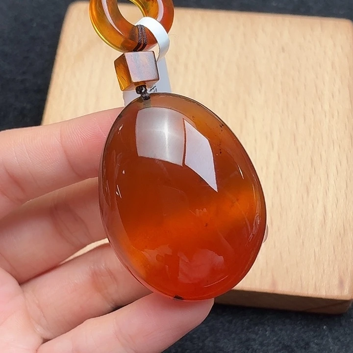 琥珀未镶嵌珠宝奇石甜橙果冻蜜水滴