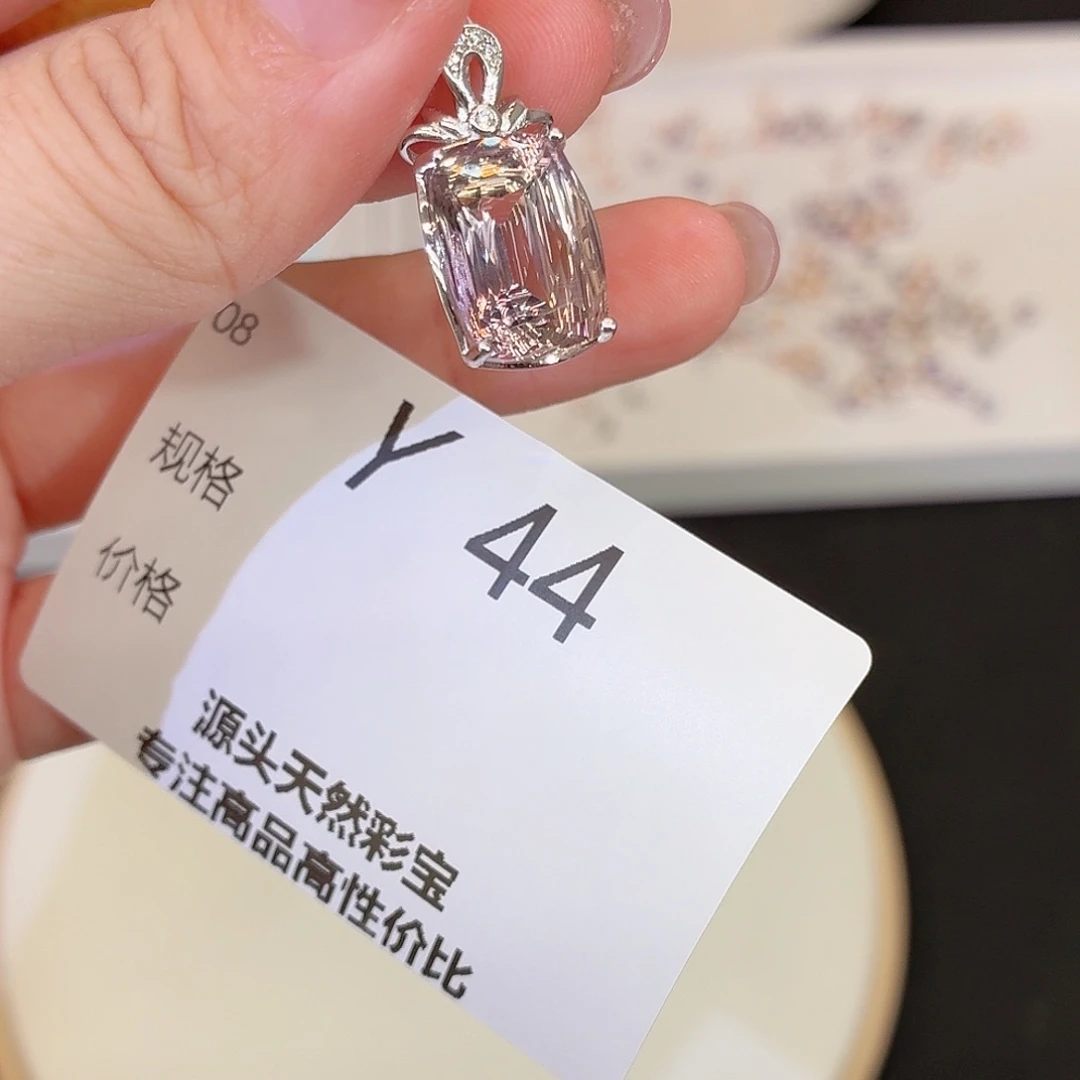 颈饰银S925镶嵌水晶y44