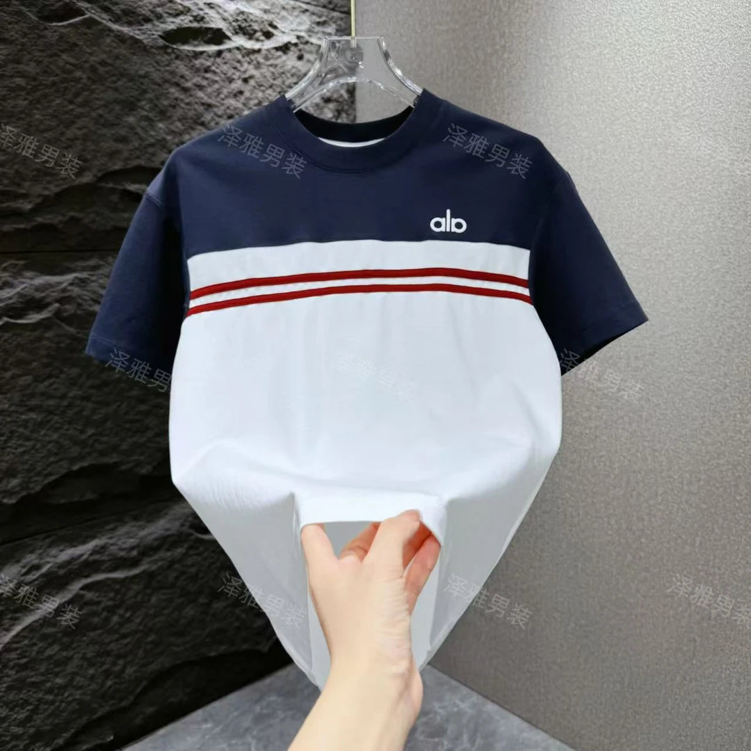 （短袖）夏季男士品质高端质感拼色潮流短袖