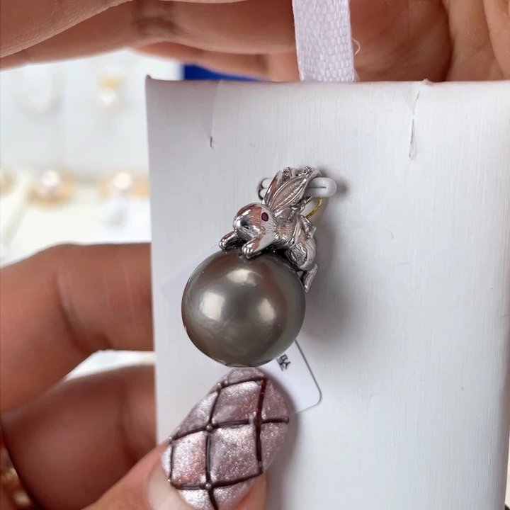 海水珍珠颈饰银S925镶嵌