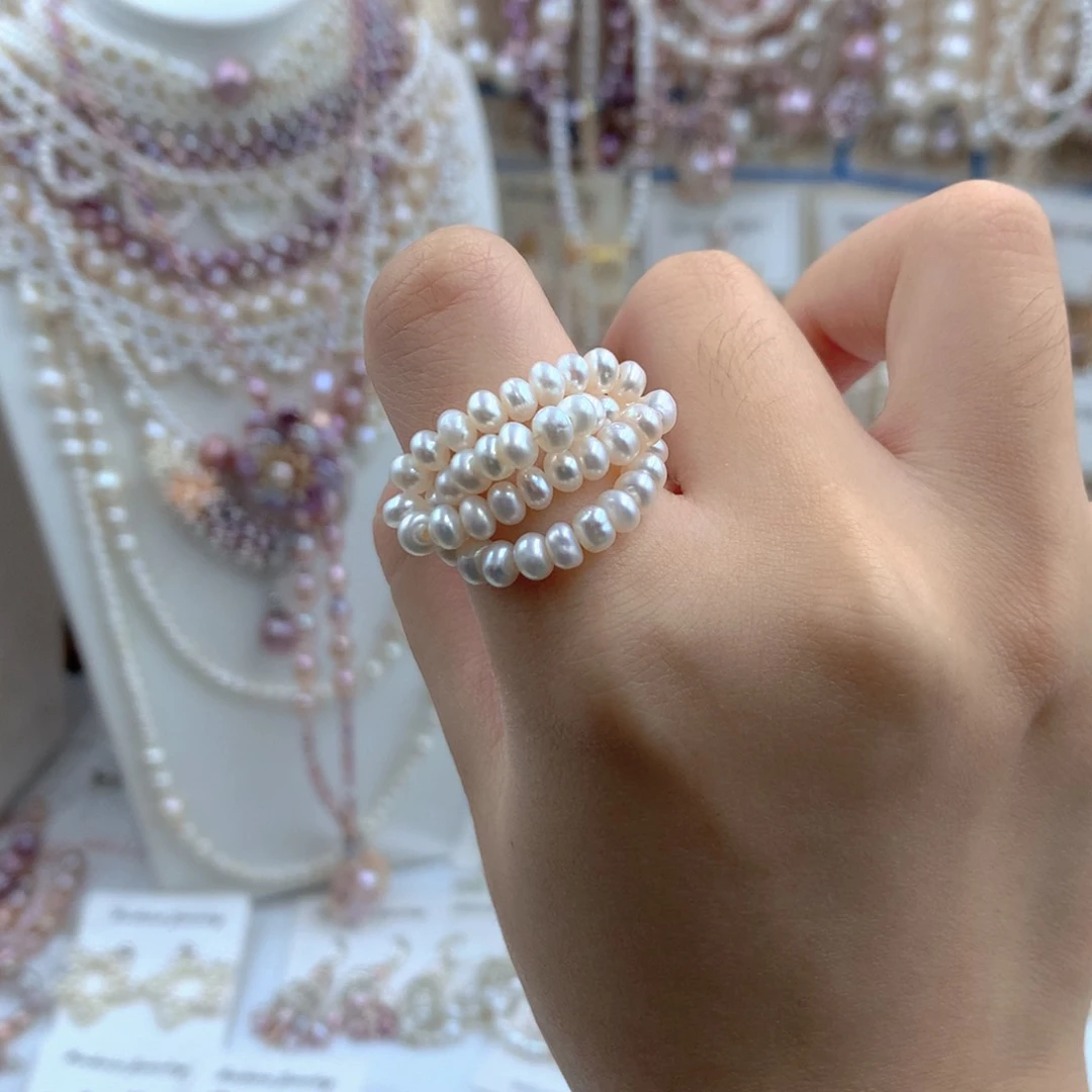 颈饰合金淡水珍珠