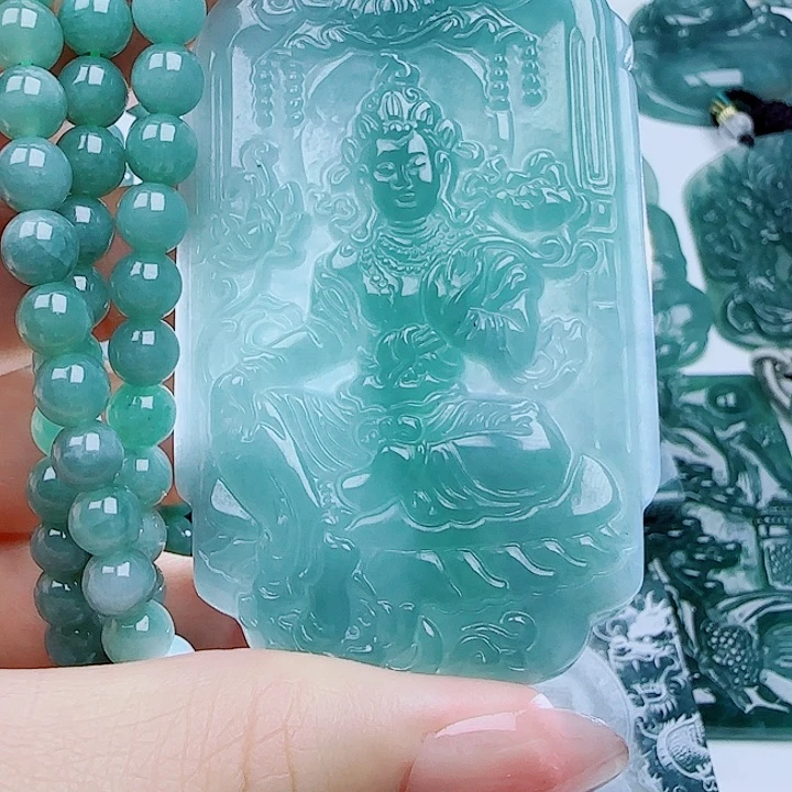 翡翠未镶嵌颈饰2568986432357