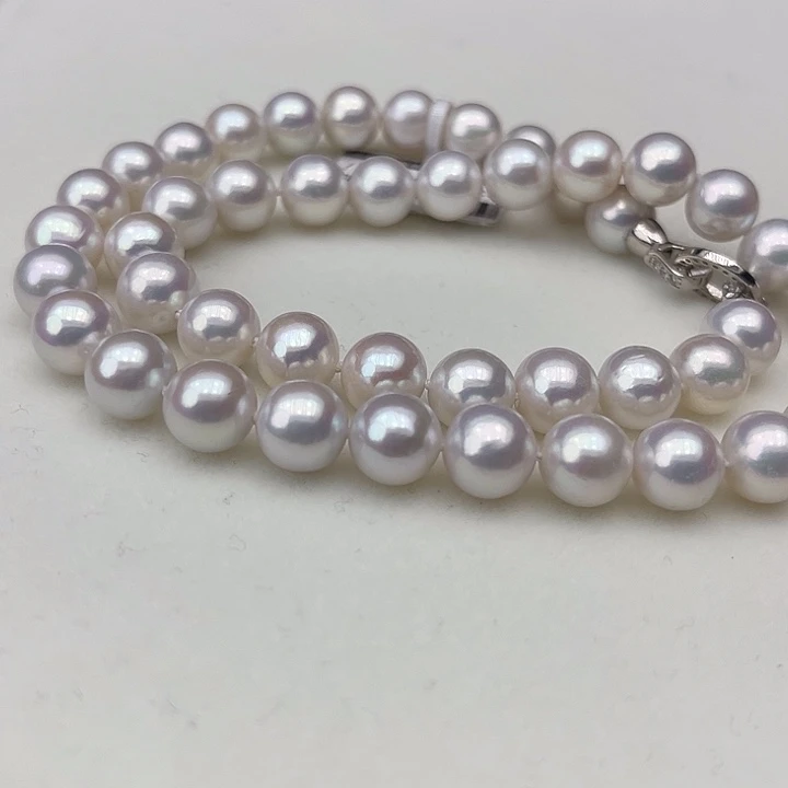 淡水珍珠颈饰银S925镶嵌➕9-9.5高品极光炫彩
