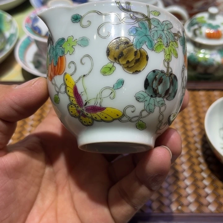 纯手绘精品盖碗杯