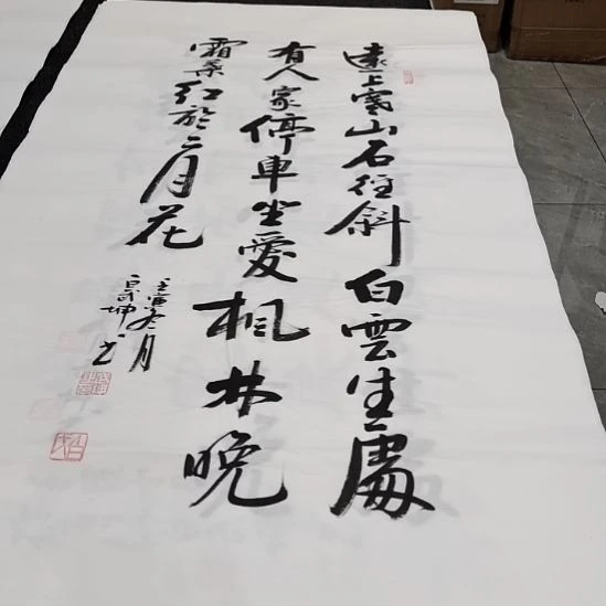 翰墨白武坤老师作品一副