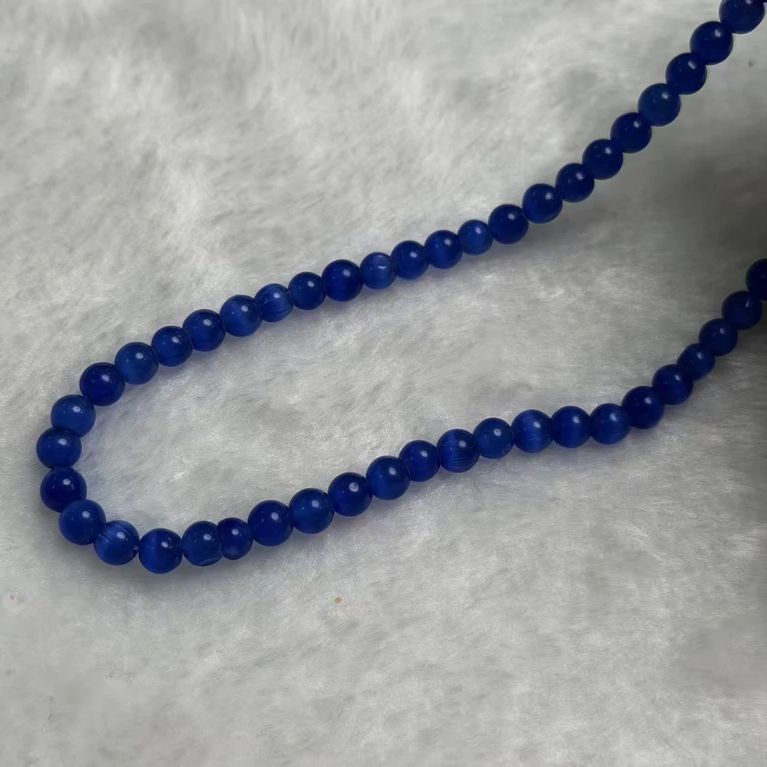 杰米石英质玉半成品女士手串手链项链圆珠diy手工编制B105