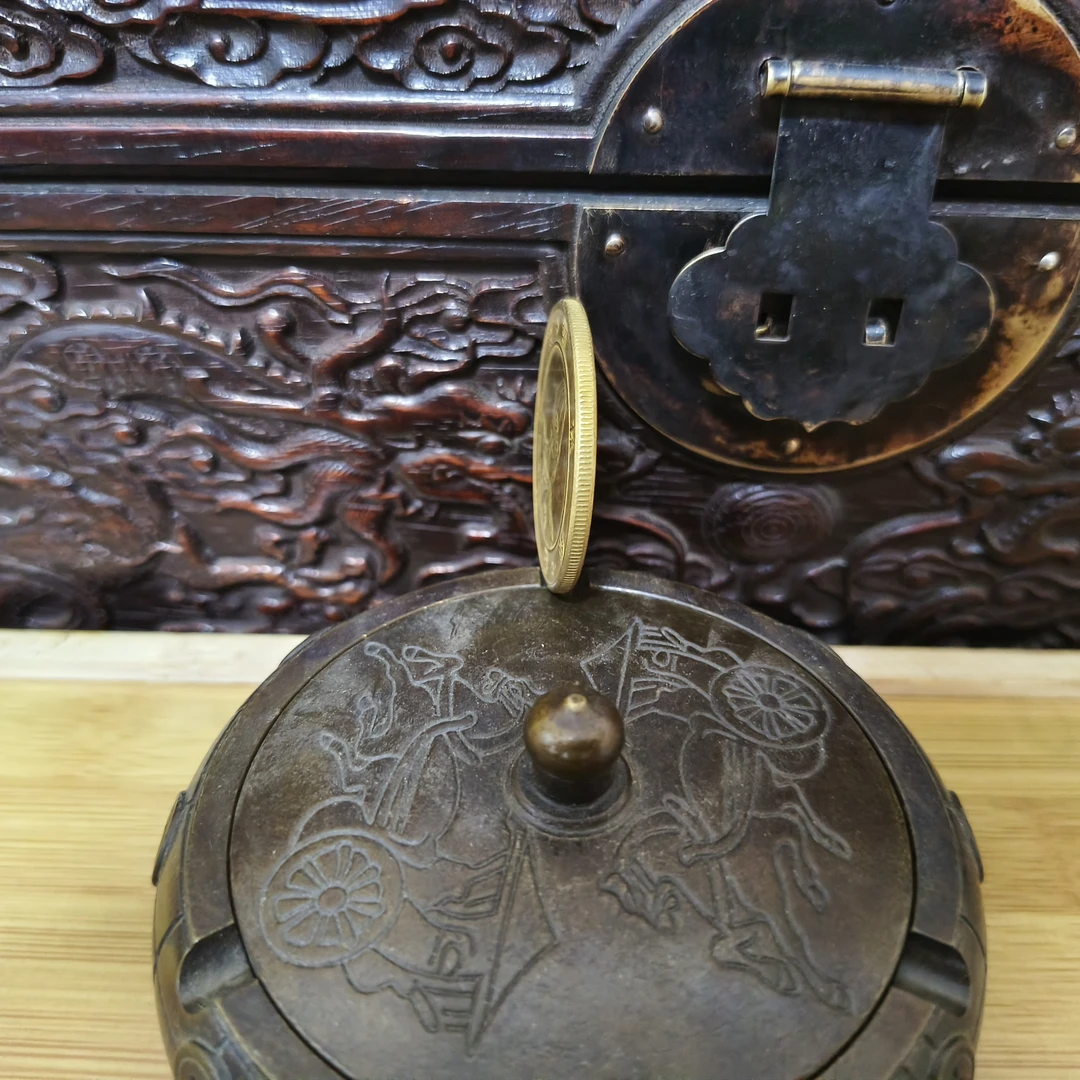 家居饰品现代工艺品QB04精美摆件当代复古摆件黄色龙洋