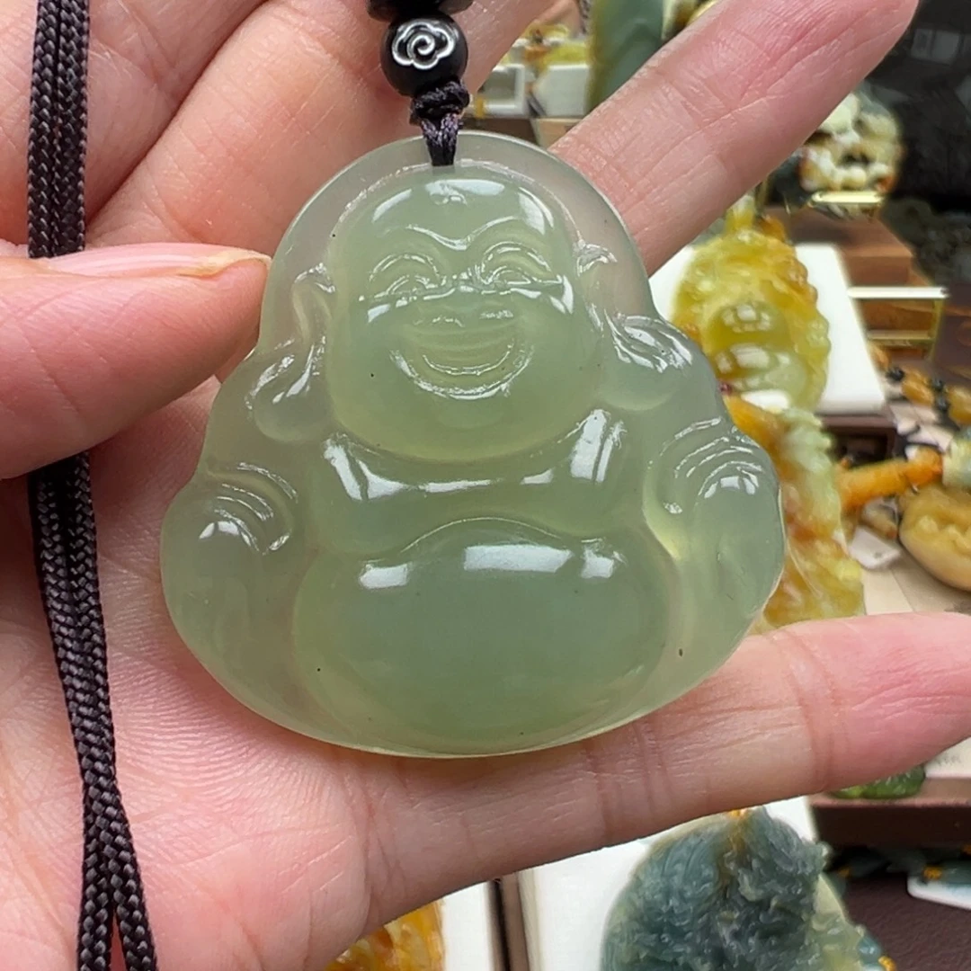 岫玉未镶嵌挂件挂件