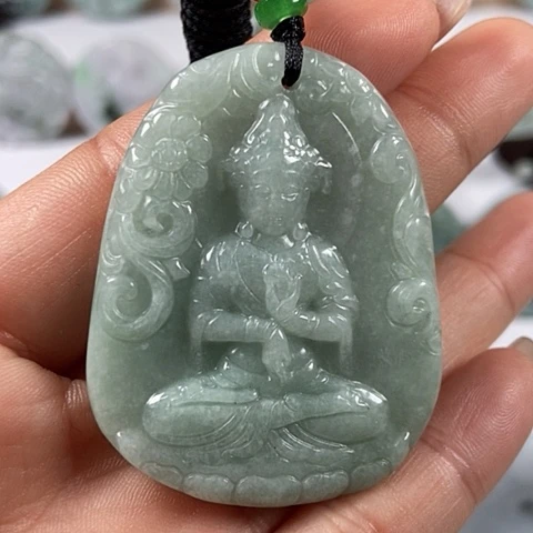 翡翠颈饰未镶嵌观音福利