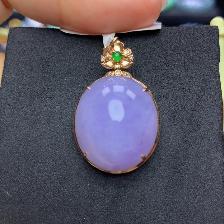 翡翠手链18K金镶嵌翡翠