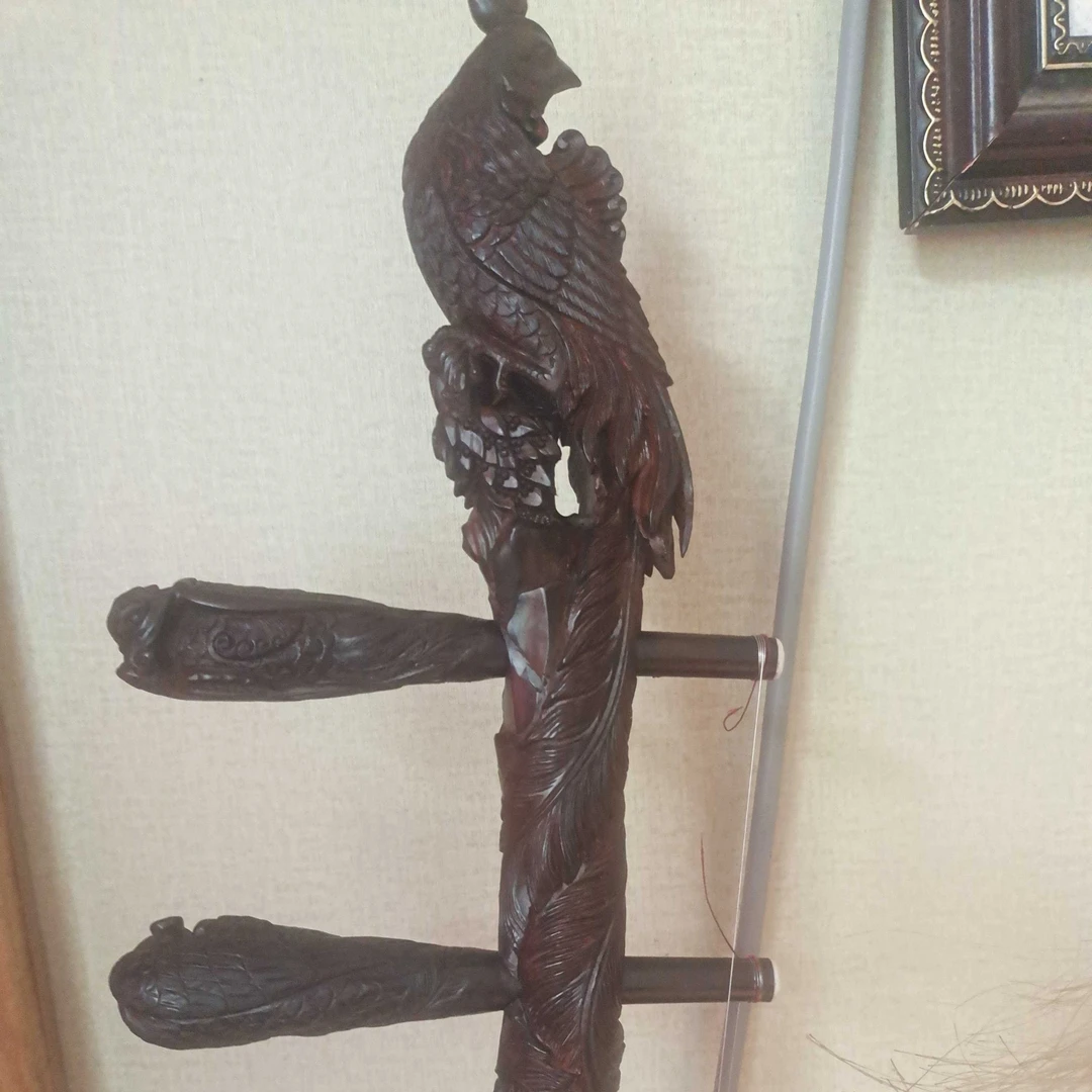 印度小叶紫檀保真全手工雕刻