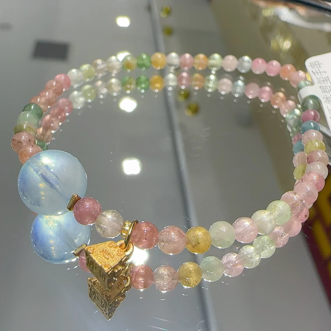 【彩虹梦】天然碧玺手串多样性发