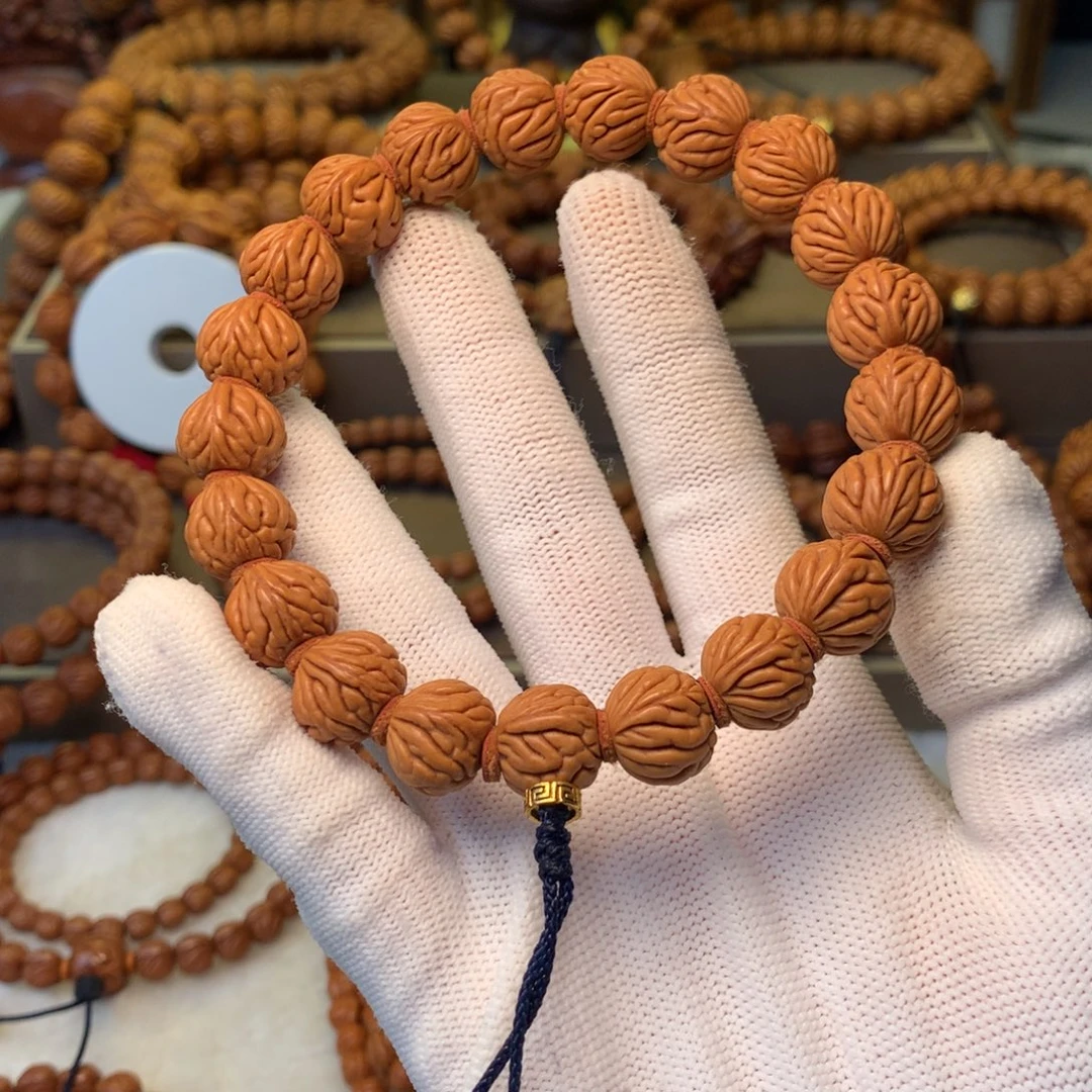 桃核手串秦岭龙纹