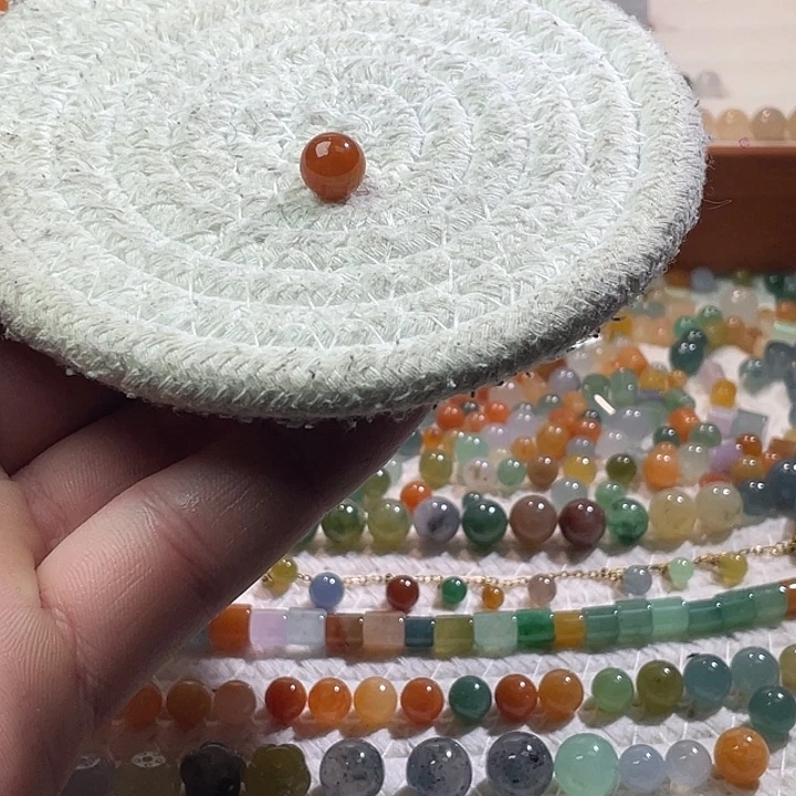 翡翠散珠未镶嵌定制翡翠卡9.2