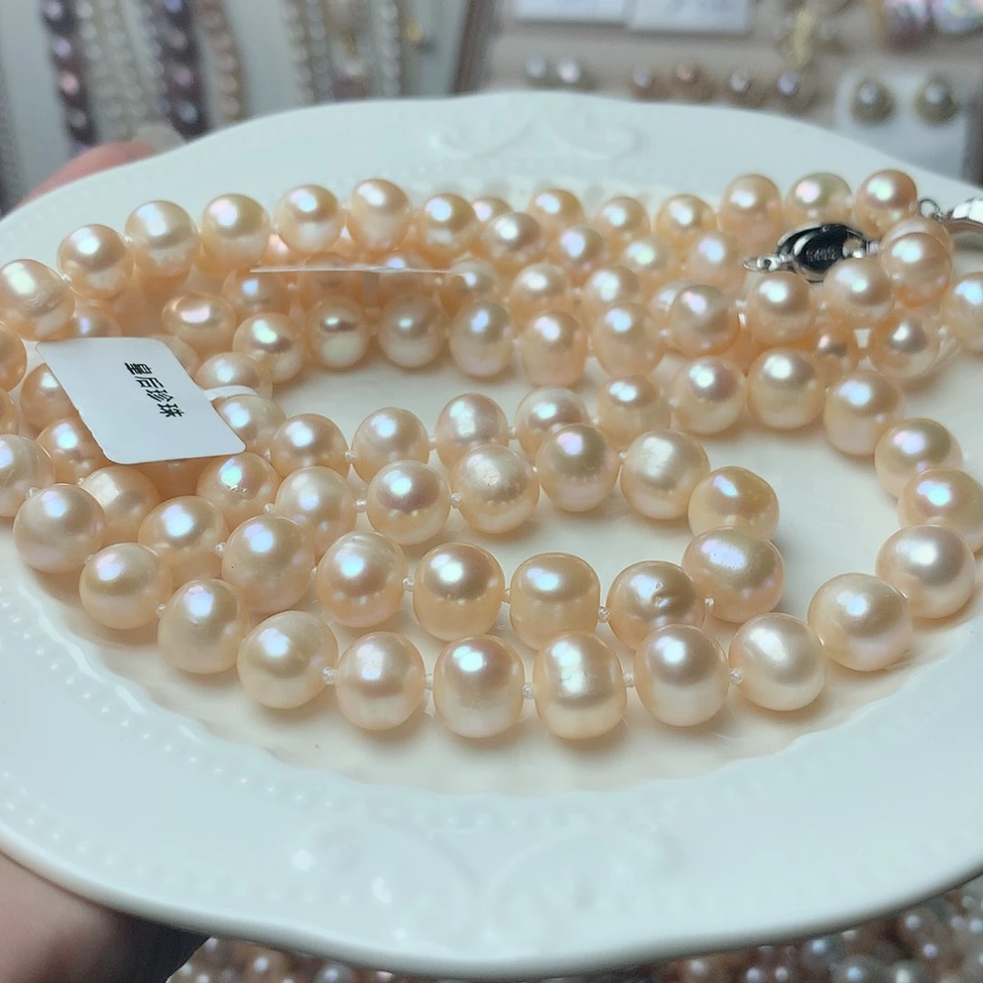 淡水珍珠9-10未镶嵌x55项链