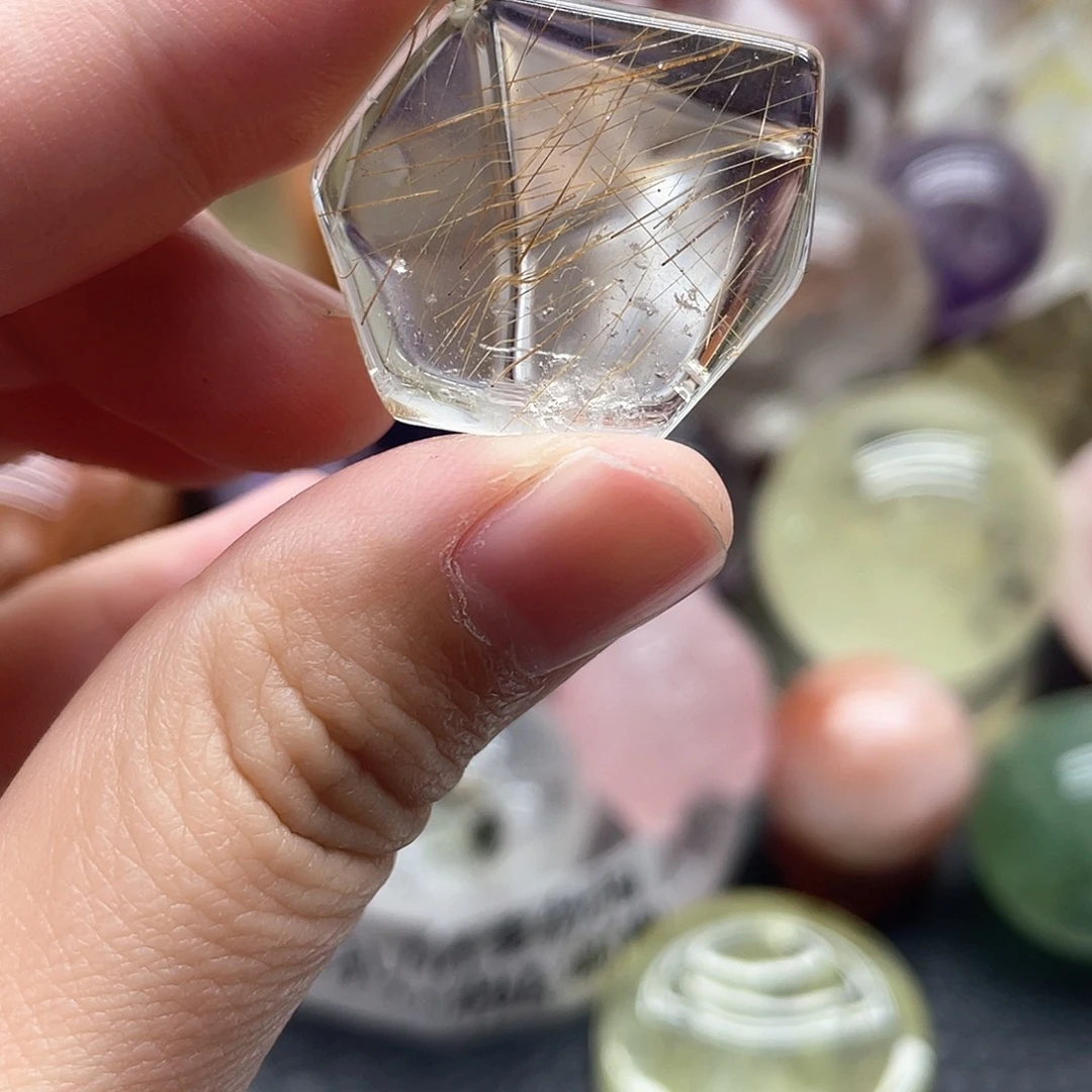 发晶珠宝半成品未镶嵌14