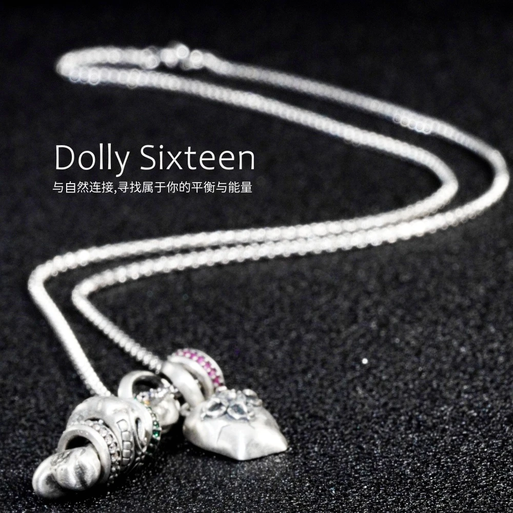 925银银制品 精工银饰小骨尸陀林项坠配链（多样性发一）