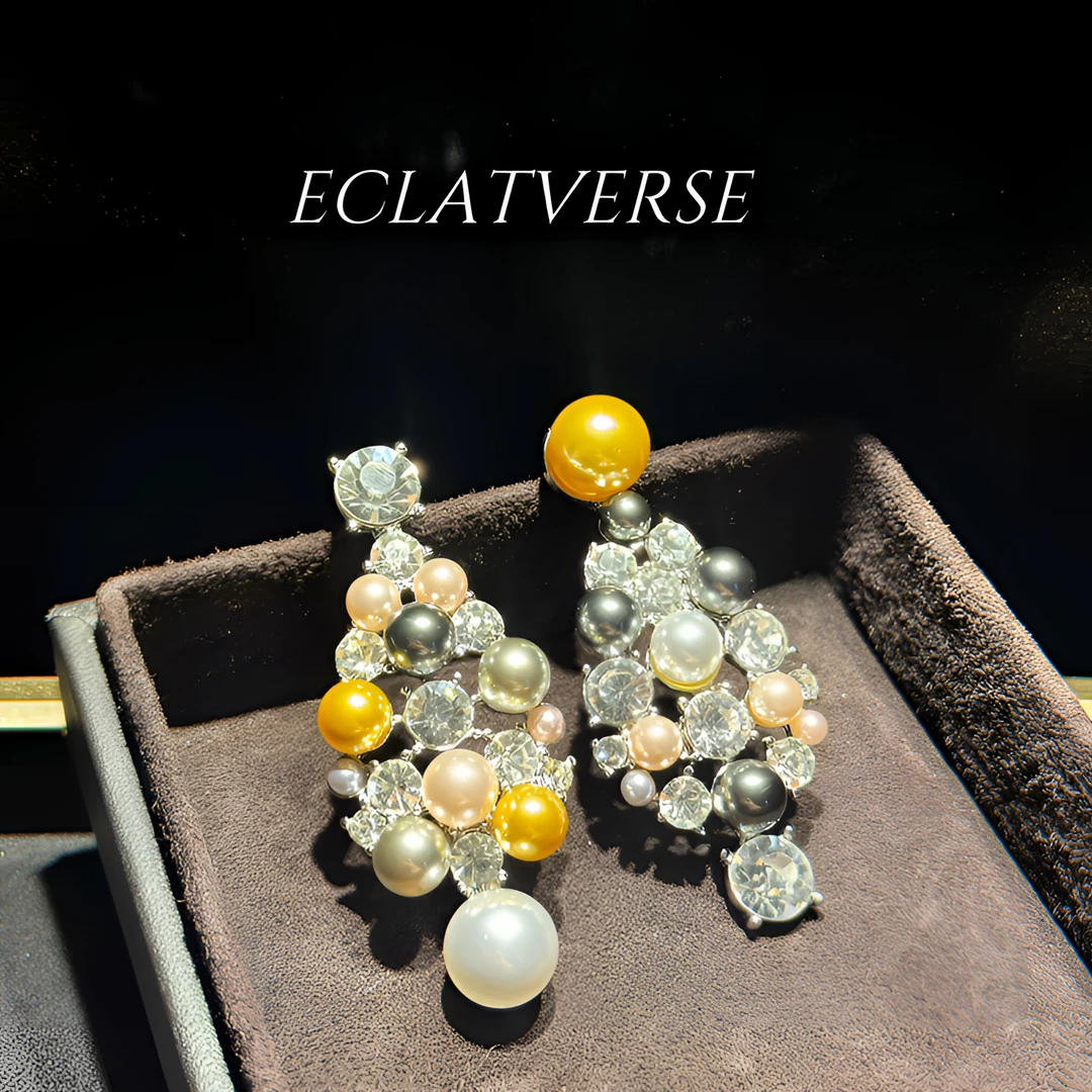 铜合金仿水晶耳饰 9013铜合金仿水晶耳饰气质轻奢时尚