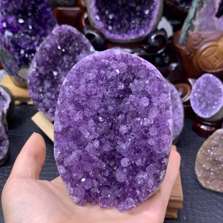 紫晶珠宝半成品未镶嵌