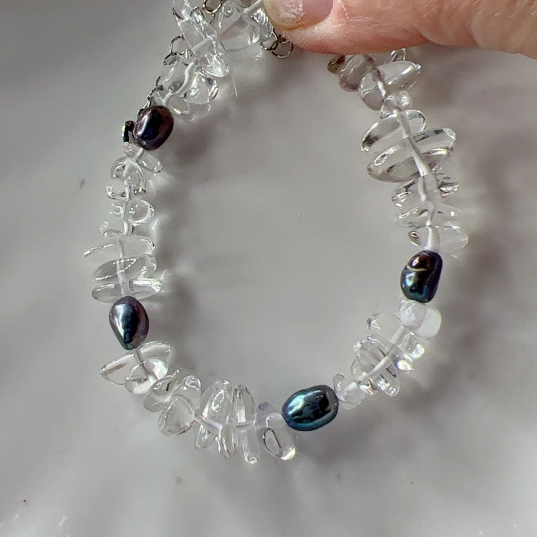 合金淡水珍珠手绳