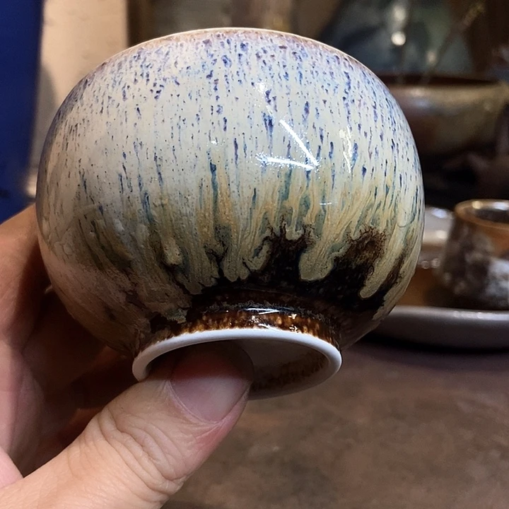 摆件手工高温原矿窑变