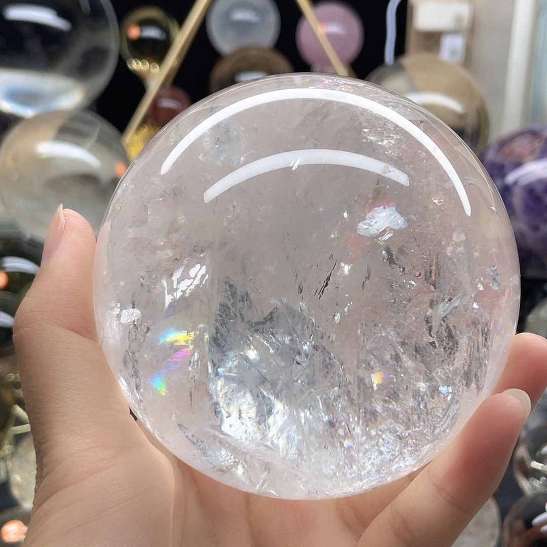 向***鱼水晶未镶嵌珠宝半成品爆彩95A733