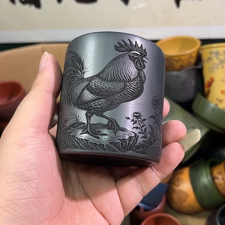 茶杯紫砂全手工紫砂主人杯