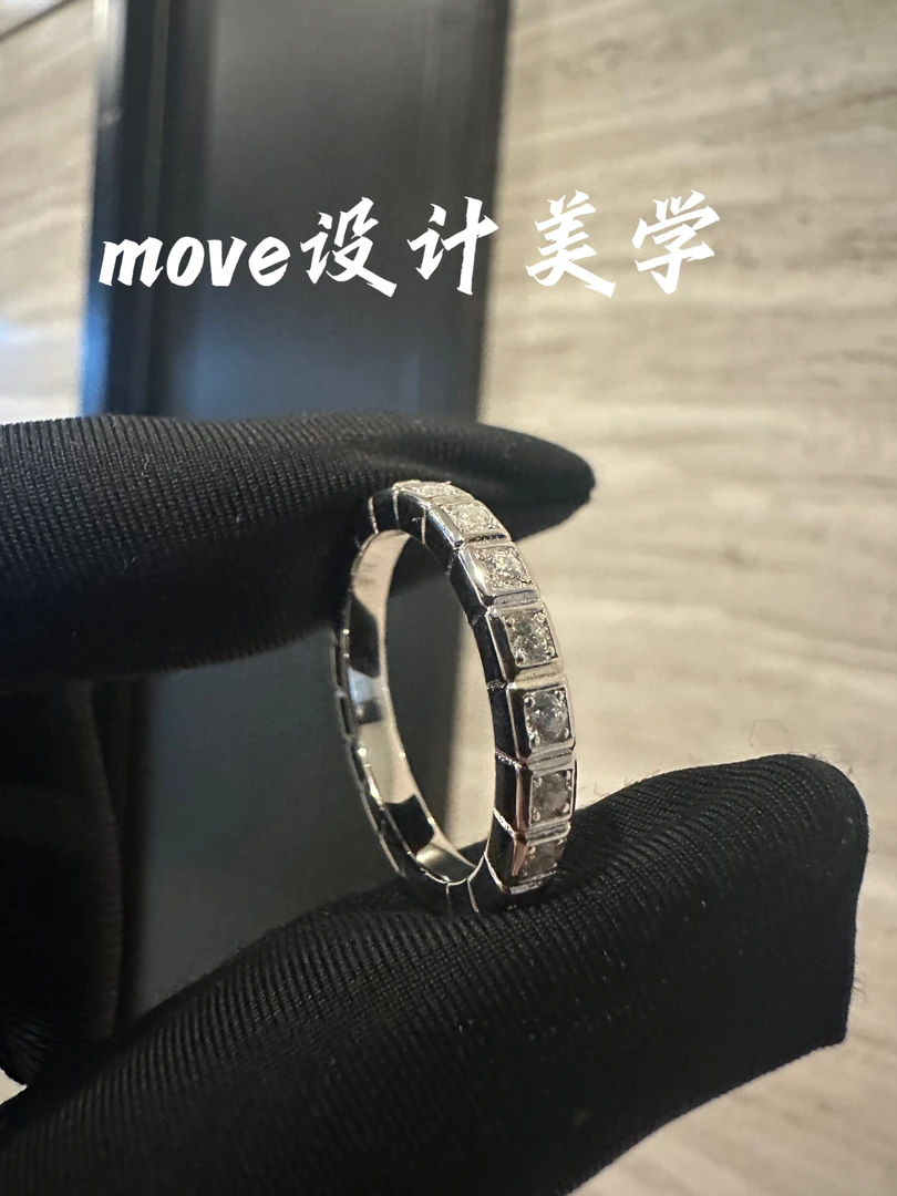 925银合成锆石戒指 【快乐冰块】极简百搭时尚