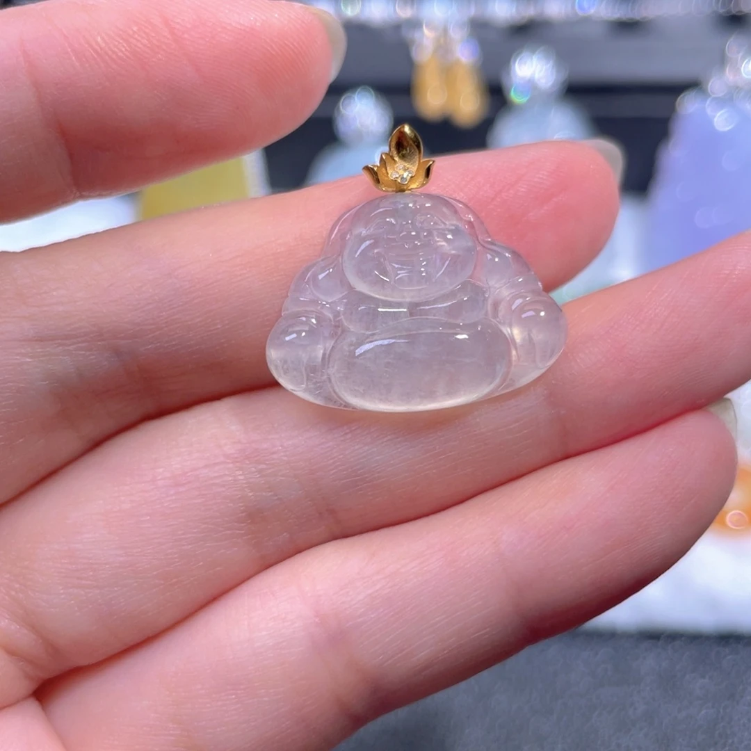 翡翠18K金镶嵌颈饰翡翠